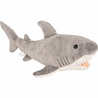 14" Animal Den Great White Shark Plush