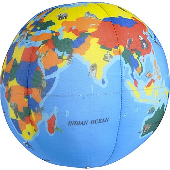 Plush Printed Globe Ball