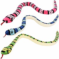 67" Snake Assortment Plush