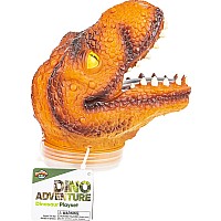 24 Pc Dinosaur Set With T-rex Head Case