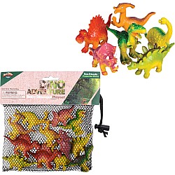 12 Baby Dinos in a Mesh Bag