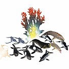 Set of 12 Dolphins and Whales in a Mesh Bag 