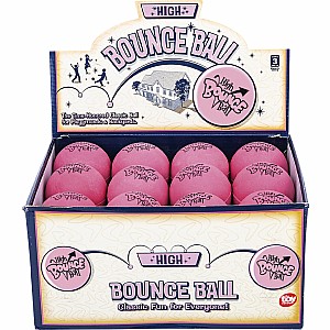 2.5" Rubber Pink High Bounce Ball