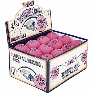 2.5" Rubber Pink High Bounce Ball