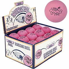 2.5" Rubber Pink High Bounce Ball