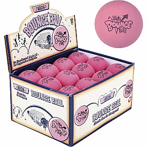 2.5" Rubber Pink High Bounce Ball