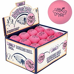 2.5" Rubber Pink High Bounce Ball