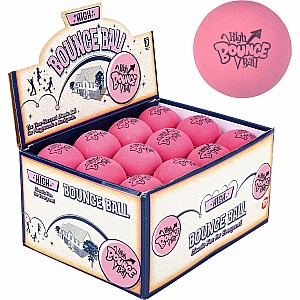 2.5" Rubber Pink High Bounce Ball