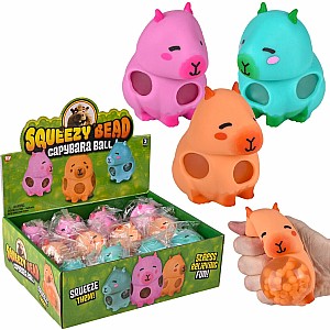 3.5" Squeezy Bead Capybara Ball (assorted)