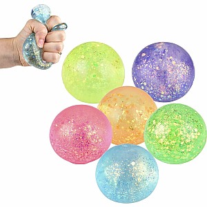 2.4" Squeezy Glitter Sugar Ball (assortment - sold individually)
