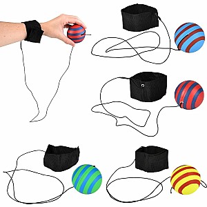 2.25" Neon Wrist Band Return Ball (assortment - sold individually)