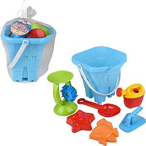 Bucket and 6 Piece Sand Toys