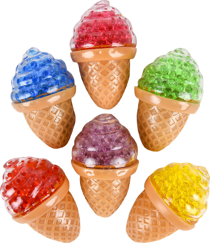 3.5" Squeezy Bead Ice Cream Cone