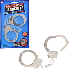 Diecast Metal Handcuffs Blister Carded