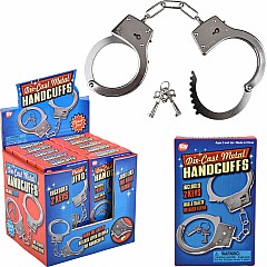 Diecast Metal Handcuffs Display Box