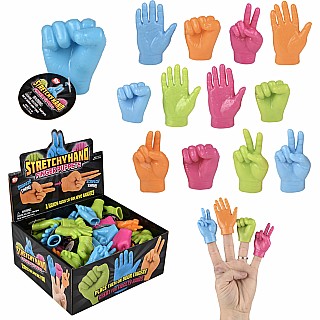 2.5" Neon Hand Finger Puppets