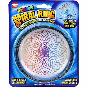 4.75" Rainbow Spiral Ring