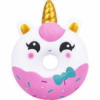 12" Jumbo Squish Unicorn Donut