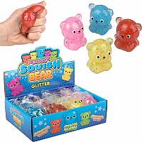 Squish Sticky Glitter Bear 2.25