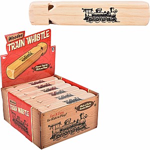 Wooden Train Whistle 7.5" (sold individually)