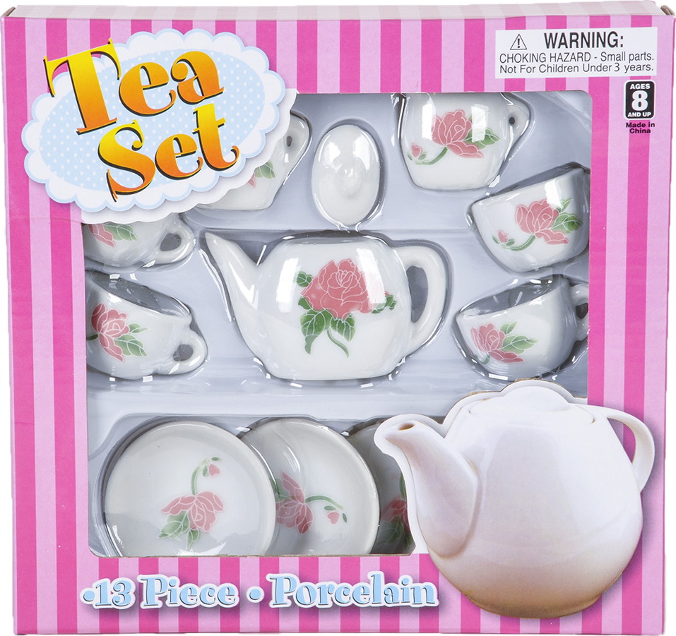 Mini 13 Piece Ceramic Tea Set - Toy Network