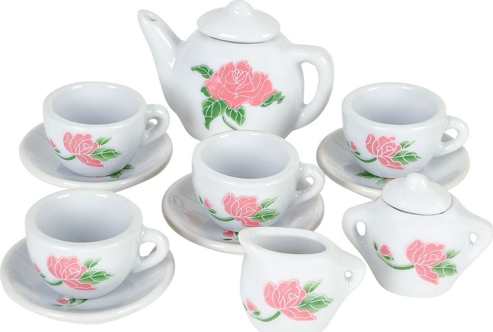 Mini 13 Piece Ceramic Tea Set - Toy Network