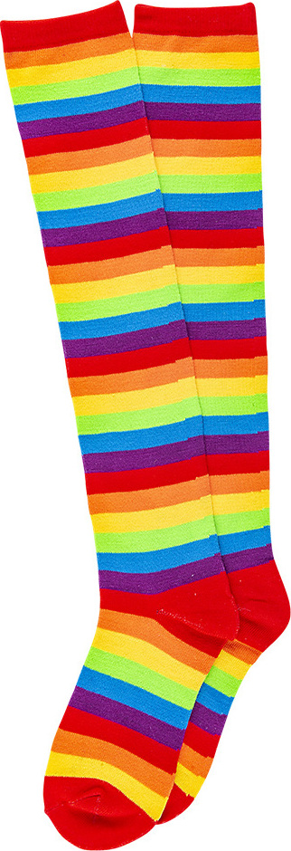18.5 Rainbow Knee High Socks - Toys To Love
