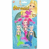 6" Mermaid Doll Play Set