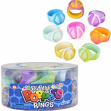 Tiedye Bubble Popper Ring (assortment - sold individually)