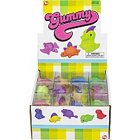 1.5" Gummy Dinosaurs Squishy Squeeze Collectible 