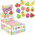 5 assorted 1.5" Fruit Gummy Assortment Squish Squeeze Collectible