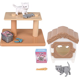 4.5" Micro Cat Playset 12ct