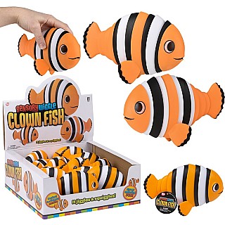 7" Wiggle Sensory Clown Fish 12ct