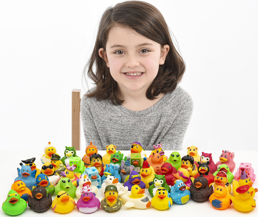 2 Rubber Ducky (Assorted) - g. whillikers toys and books