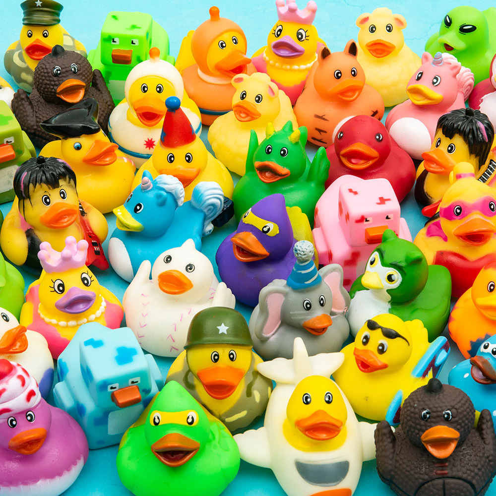 2 Rubber Ducky Assorted G Whillikers Toys And Books