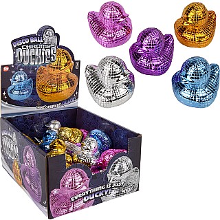 2" Disco Ball Chrome Duckies