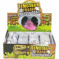 4.5" Dinosaur Fossil Egg Putty