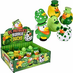 St. Patrick's Day Rubber Duckies 3.5"