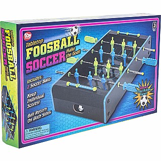 20"X12.25" Neon Wooden Tabletop Foosball Game