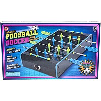 Neon Wooden Tabletop Foosball Game 20"x12.25"