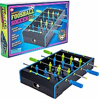 Neon Wooden Tabletop Foosball Game 20"x12.25"