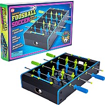 20"X12.25" Neon Wooden Tabletop Foosball Game