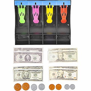 Play Money Set With Cash Drawer 7"