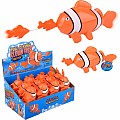 Pull-String Clownfish Bath Toy 7" (sold individually)