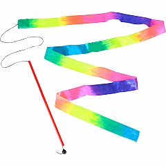 11.75" Rainbow Ribbon Wand