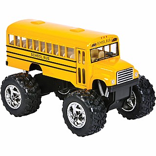 5" Die-cast Pull Back Big Wheel School Bus