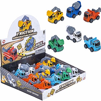 Friction Die Cast Construction Vehicle Assorted
