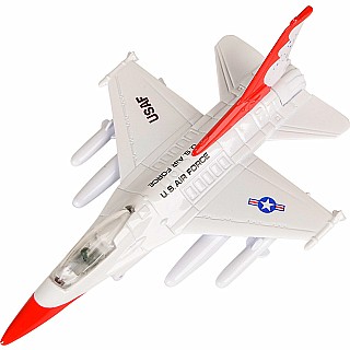 7.5" Die-cast Pullback F-16 Falcon