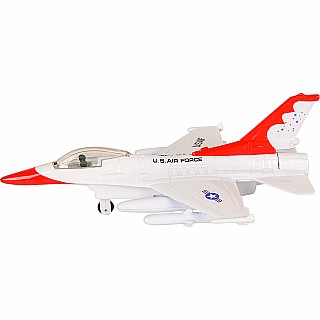 7.5" Die-cast Pullback F-16 Falcon