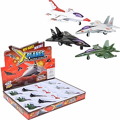 4" Die-cast Pullback Fighter Jet